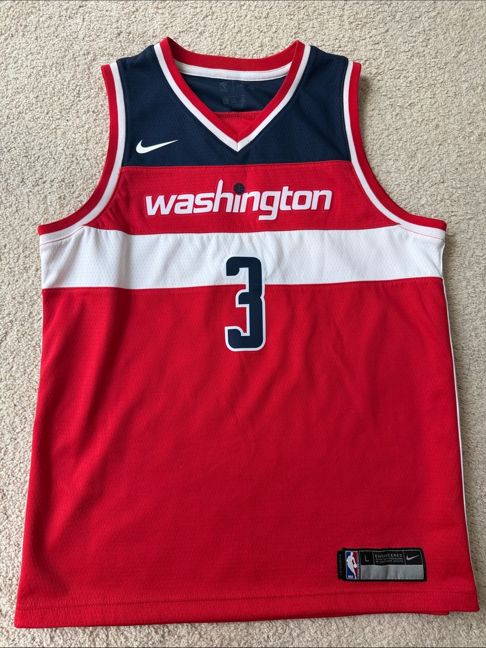 Nike Washington Wizards #3 Basketball Jersey